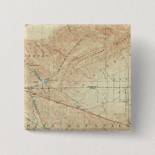 Tejon Quadrangle som visar San Andreas Rift Knapp