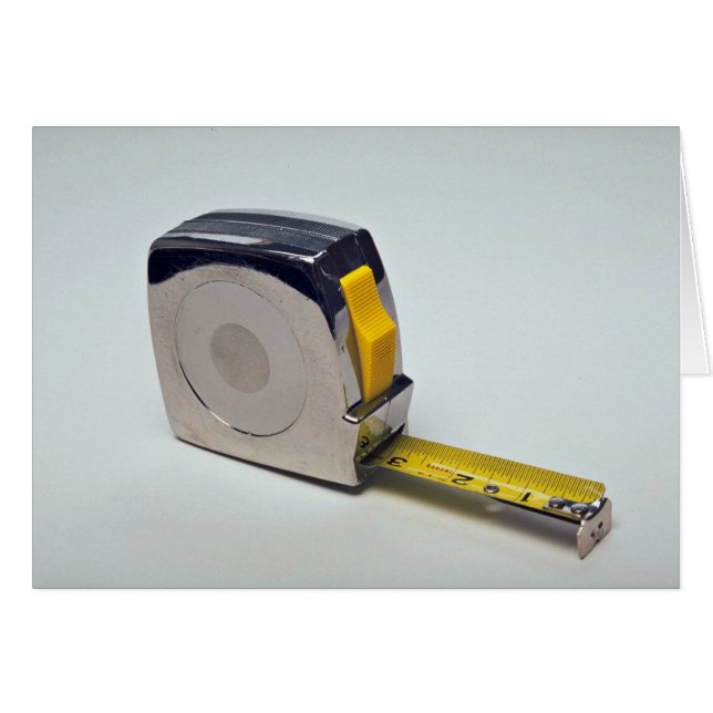 Tejpa för att mäta anmärker hälsningskort (Framsidan Horizontal)