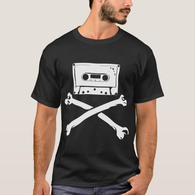 Tejpa & tejpa för piratkopiering för t-shirt (Framsida)