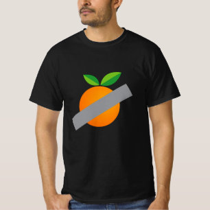 Tejpad orange komisk konst t shirt