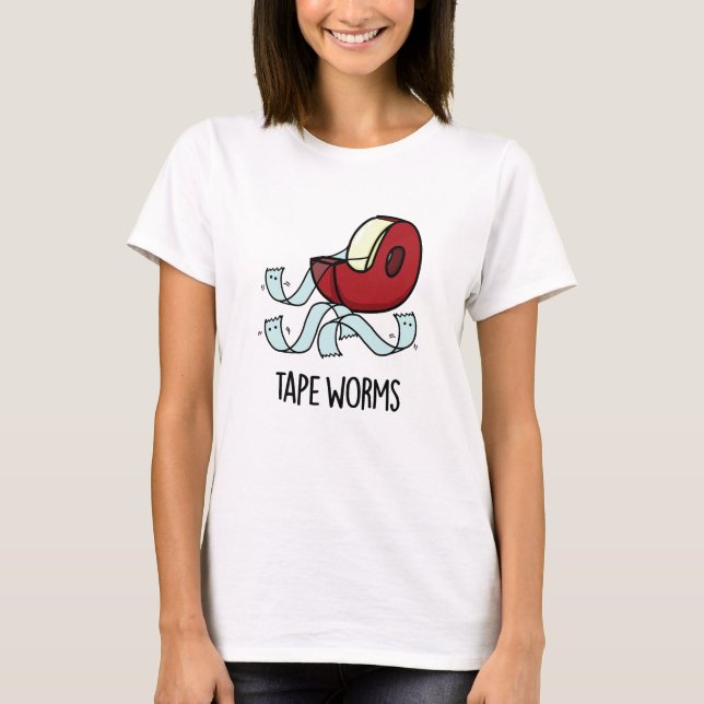 Tejpormar Roliga Klistrig Tejp Puns  T Shirt (Framsida)
