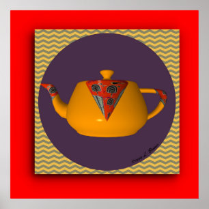 Tekanna Art Kitchen Restaurant Cafe Tea Time Poster