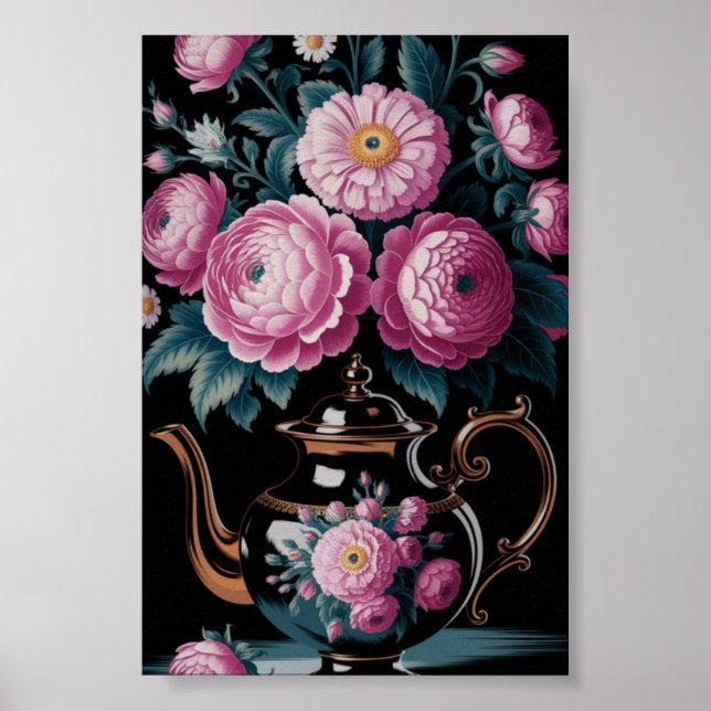 Tekanna av vintage och murning poster (Framsidan)
