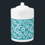 Tekanna för Aqua Blommigt<br><div class="desc">Tekanna för Aqua Blommigt</div>