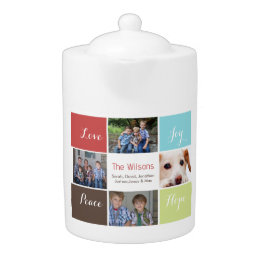 tekanna för fyra anpassningsbar för fotokollage