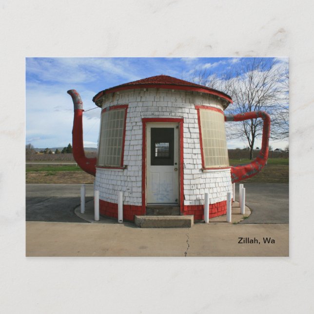 Tekanna gas Station-Zillah, Washington Vykort (Framsida)