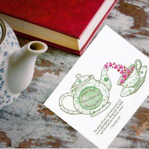 Tekanna Grace och Blessings inspiration Vykort