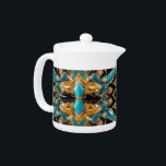 Tekanna med Bahamas Färg Design<br><div class="desc">Öka tetiden med vår **Tekanna med Bahamas Färg Design**, där tropisk vigri möter enastående hantverk. Den här tekannan är inspirerad av Bahamas häpnadsväckande nav och visar en andningsfull blandning av turkos och gyllene toner, vilket framkallar ett öparadis sanna skönhet. Oavsett om du serverar gäster, njuter av ett fredligt ögonblick eller...</div>