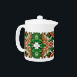 Tekanna med Irlands Färg Design<br><div class="desc">Lägg till en liten irländsk charm till din tetid med vår tekanna med Irlands färg och en charm från klöver löv lycka till! Den här tekannan är skapad med försiktighet och kombinerar funktionalitet och kulturellt pride, skapar den en perfekt till ditt kök- eller matområde. Det sjudande irländska färg och det...</div>