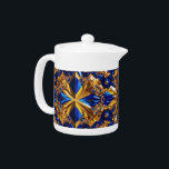 Tekanna med Sverige Färg Design<br><div class="desc">Förbättra tetiden med den här krävande tekannan som har Sverigens pulserande färg i en fantastisk, värdefull 3D-porslinsdesign. I denna tekanna visas på ett vackert sätt den ikonblåa och gult som Sverigens färg har fått till liv genom en skakande gemstone 3D-effekt. Den lyxiga porslinsn yta reflekterar ljus och skapar en fängslande...</div>