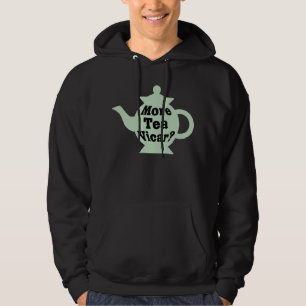 Tekanna - Mer te Vicar? - Svart på Ljust grönt Hoodie