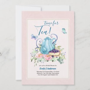 Tekanna Möhippa Teatime Aeftermiddag Tea Inbjudnin Inbjudningar