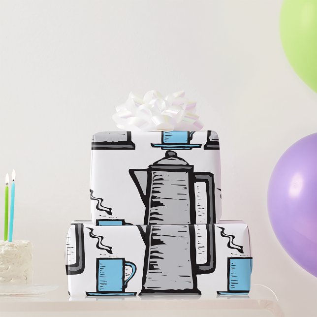 Tekanna och Kopp Presentpapper (Skapare uppladdad)