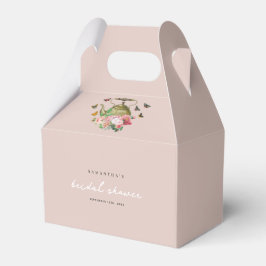 Tekanna Party Rosa Blommigt Butterflies Möhippa Presentaskar