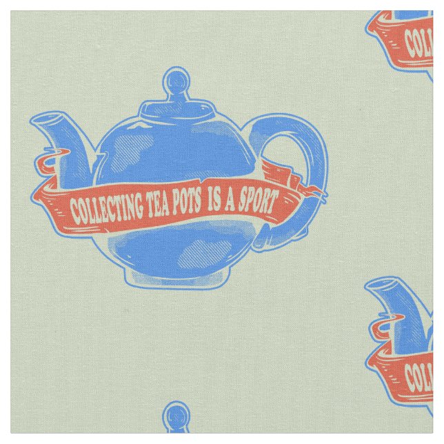 Tekanna Samla in tekannor Tyg (Närbild)