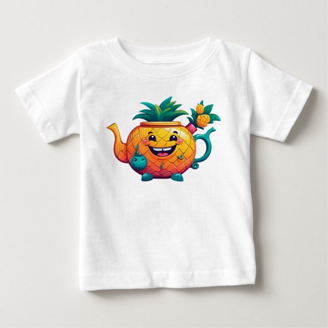 Tekannan Lycklig & Prosperous Pineapple T Shirt (Framsida)