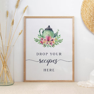 Tekannan Vattenfärg Släpp recept här Poster