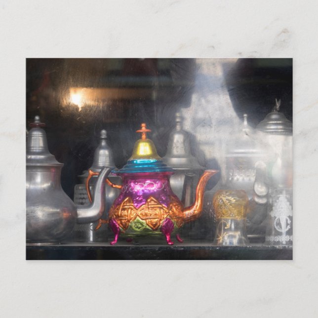 Tekannor för försäljning på marknaden vykort (Framsida)