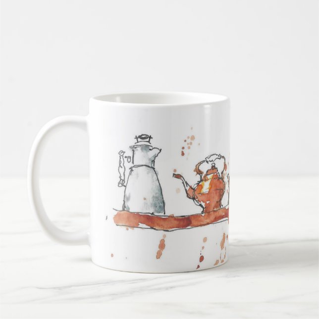 Tekannor på en mugg (Vänster)