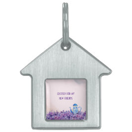 Tekannssmörgås för Tvillingar Inramad Husdjursbric ID-bricka Husdjur