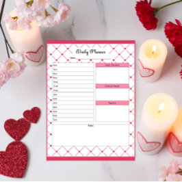 Tekannssötisar _ Daglig planerare Anteckningsblock