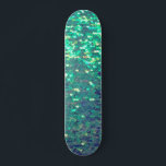 Tekblåsimulerad sekvens mini skateboard bräda 18,5 cm<br><div class="desc">faux sequin skateboard</div>