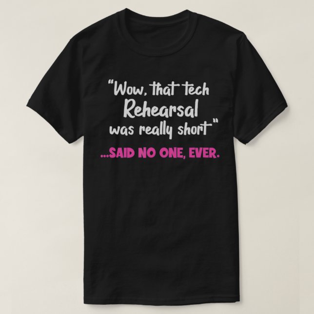 Tekekrehearsal var Verkligen S. T Shirt (Design framsida)