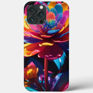 Tekfärgsblomma med Neon Hues