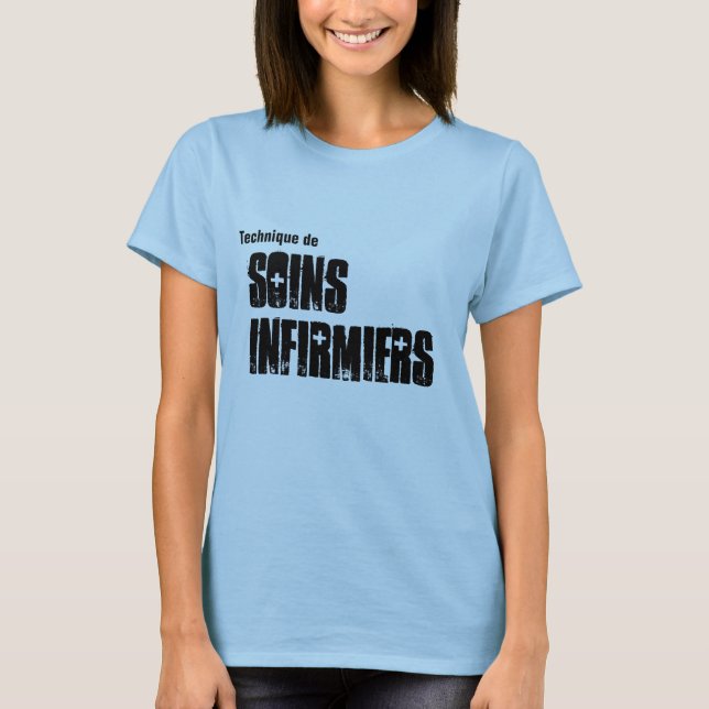Teknik de Soins Infirmiers fille T-shirt (Framsida)
