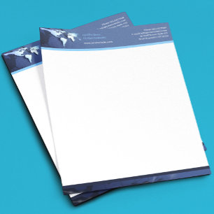 Teknik Glob Företagsbrev Mall Template Brevhuvud