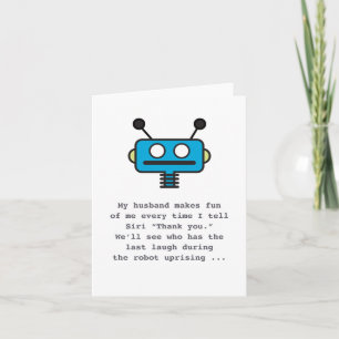 Teknik Humor: Siri & Robot-upproret Kort
