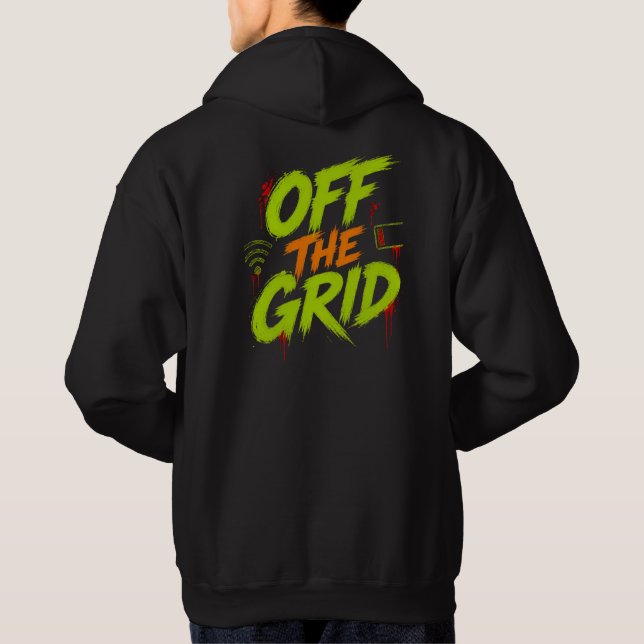 Teknik och distansarbete hoodie (Baksida)