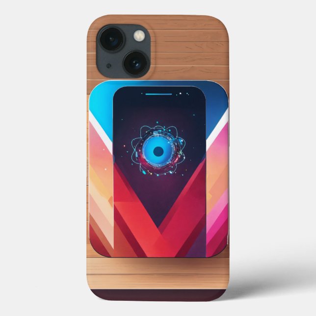 Teknik och smartphone-logotyp iPhone/iPad-väska (Baksida)