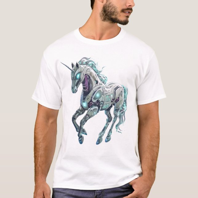 Teknik Robot Enhörning T Shirt (Framsida)