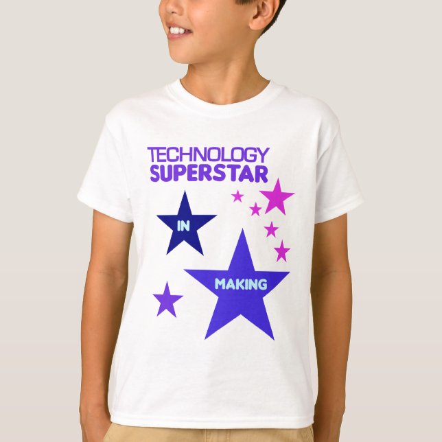 Teknik Superstar-för barn Tee (Framsida)