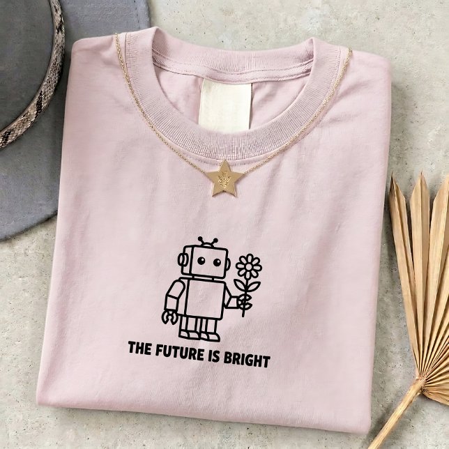 Teknik T-Shirt för Unisex med Grafisk Framtidstro (Skapare uppladdad)