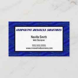 Teknikdatorer med blå Webben designer Visitkort