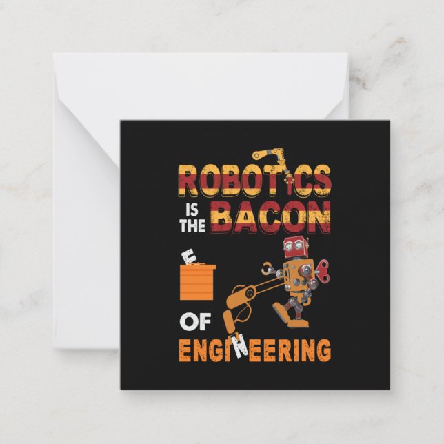 Teknikens ingenjör-robotik anteckningskort (Framsida)