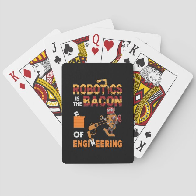 Teknikens ingenjör-robotik casinokort (Baksidan)