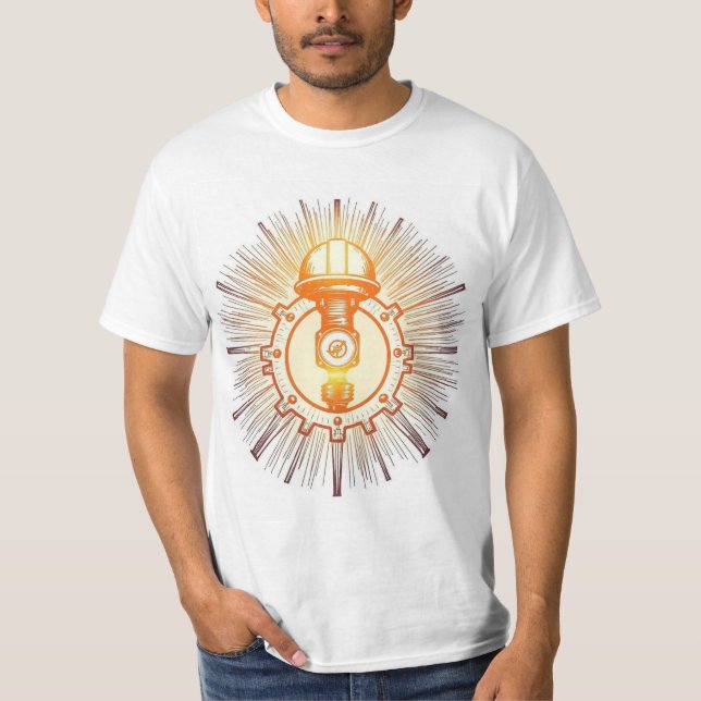 tekniker design t-shirt  (Framsida)