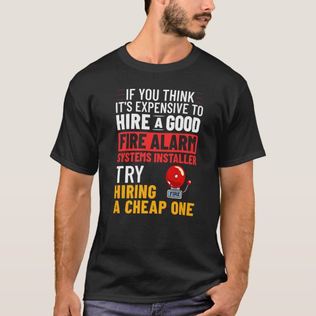Tekniker för installation av brandlarm Tekniker Ho T Shirt (Framsida)