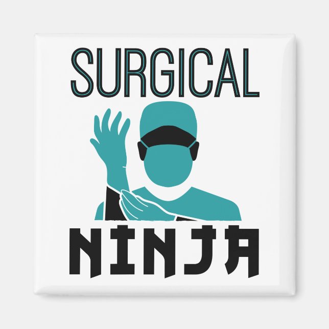 Tekniker för kirurgisk Ninja SCrub-teknik Magnet (Framsidan)