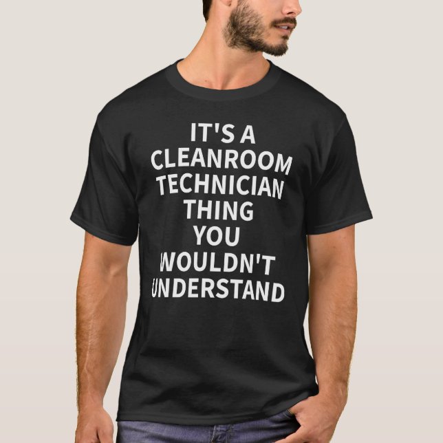 Tekniker för rengöringsutrustning Unik Techs Desig T Shirt (Framsida)