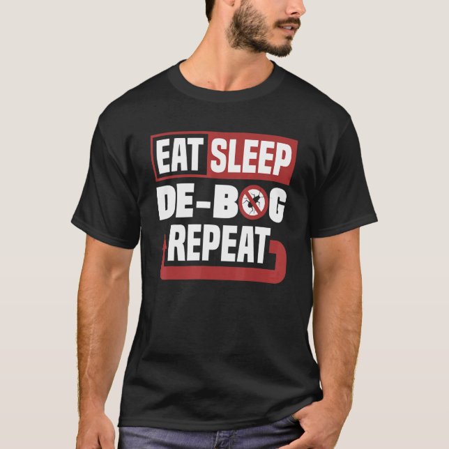 Tekniker för testkontroll Exterminator Eat-vilopun T Shirt (Framsida)