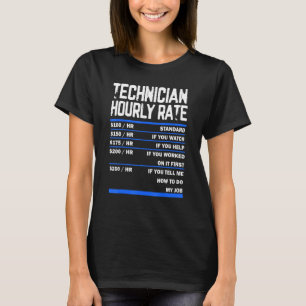 Tekniker för underhåll av timtaxor för tekniker t shirt