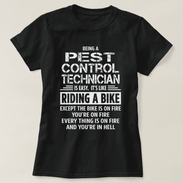 Tekniker för växtkontroll t shirt (Design framsida)