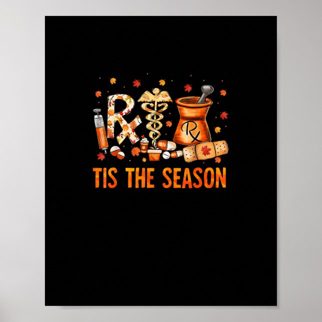 Tekniker Hösttema Tis The Season Poster (Framsidan)