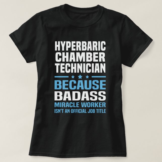 Tekniker i hyperbariska kammaren t shirt (Design framsida)