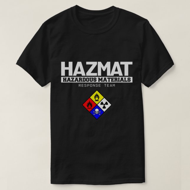 Tekniker inom riskhanteringsgruppen för riskmateri t shirt (Design framsida)