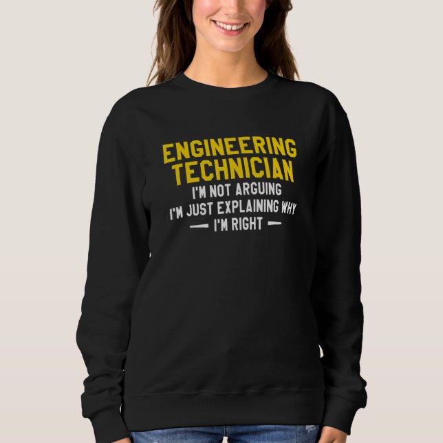 Tekniker jag argumenterar inte ingenjör t shirt (Framsida)